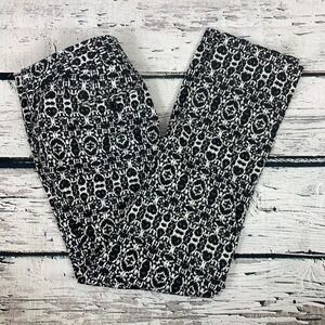 Laundry by Shelli Segal Black White Straight Leg‎ Pants [Size 6]